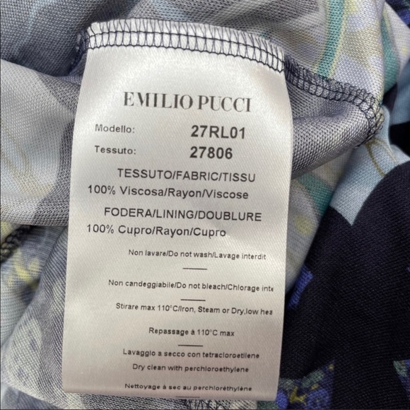 Emilio Pucci Cowl Neck Midi Dress US 6 - Picture 6 of 6